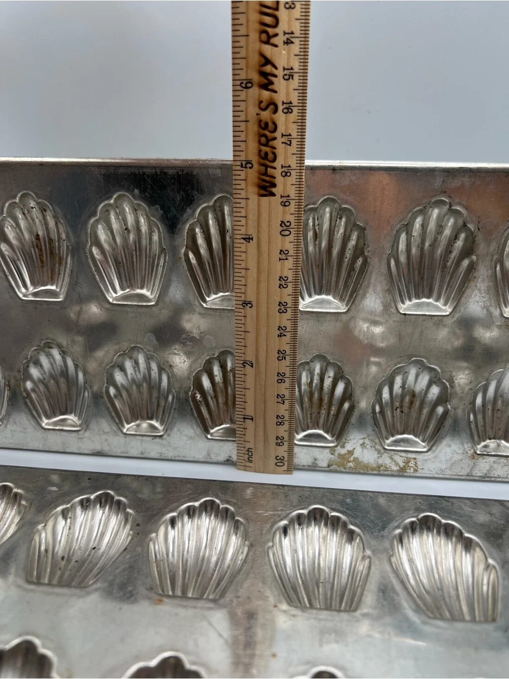 2  Madeleine Pans Made in France Baking Soap Cookie Mold